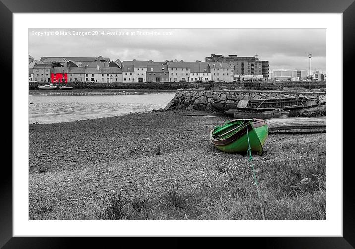 View of Galway Harbour, Ireland Framed Mounted Print by Mark Bangert
