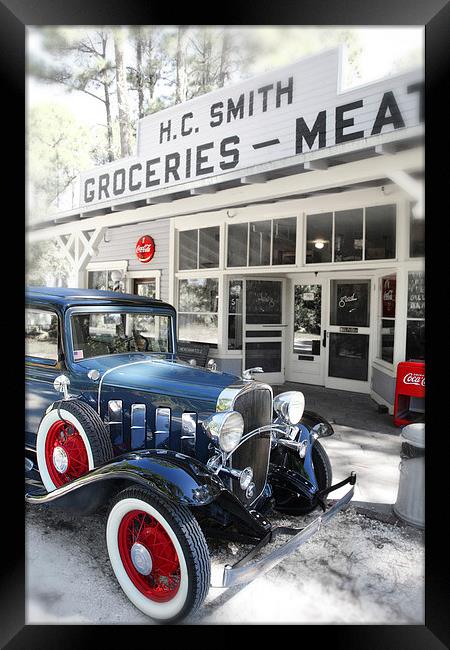 Classic Chevrolet Automobile Framed Print by Mal Bray