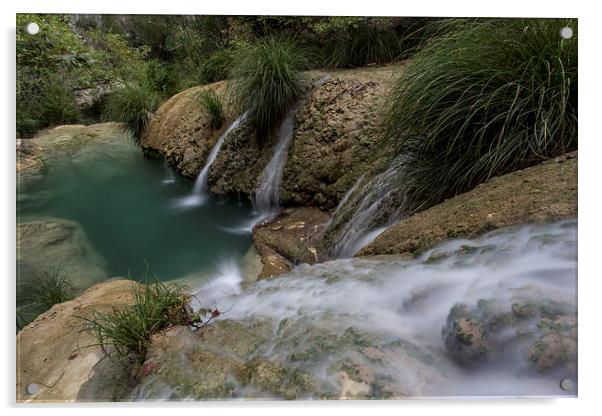  Polilmnio Waterfalls Acrylic by James Grant