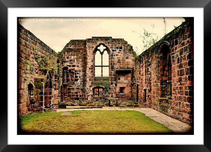  One of Birkenhead Priory’s (St. Mary’s Church) ol Framed Mounted Print by Frank Irwin