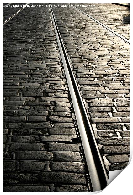  Tram lines Print by Perry Johnson