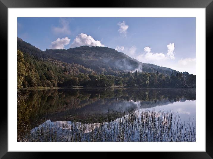 Above and Below. Loch Achray. Scotland Framed Mounted Print by Jenny Rainbow