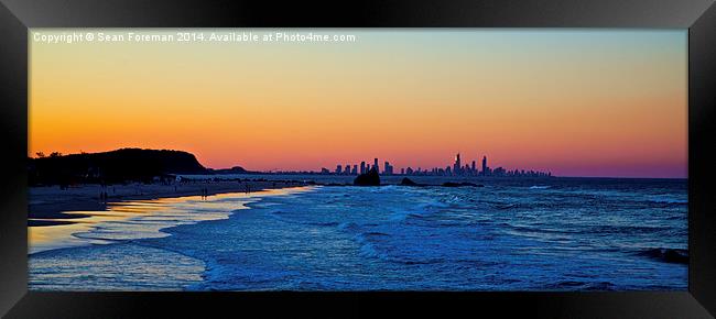  Surfers Paradise Framed Print by Sean Foreman