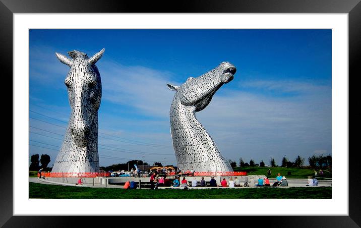  the kelpies    Framed Mounted Print by dale rys (LP)