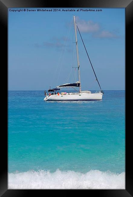  Sailing in the Sun Framed Print by Darren Whitehead