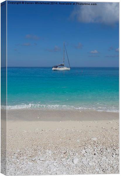  Sailing in the Blue Canvas Print by Darren Whitehead