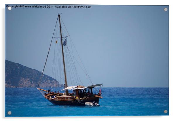  Greek Pleasure Cruise Acrylic by Darren Whitehead