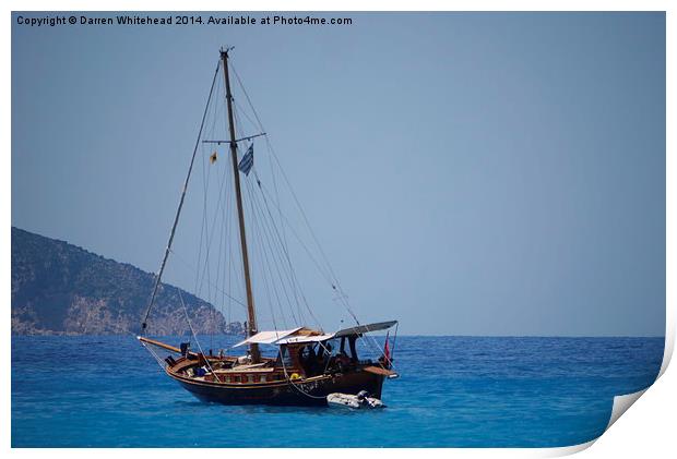  Greek Pleasure Cruise Print by Darren Whitehead
