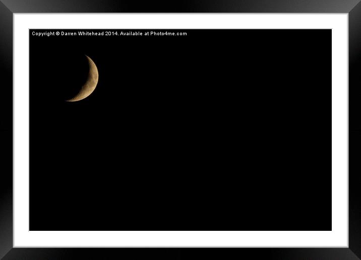  Crescent Smile Framed Mounted Print by Darren Whitehead