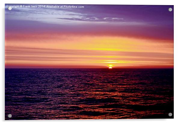  North Sea sunset Acrylic by Frank Irwin