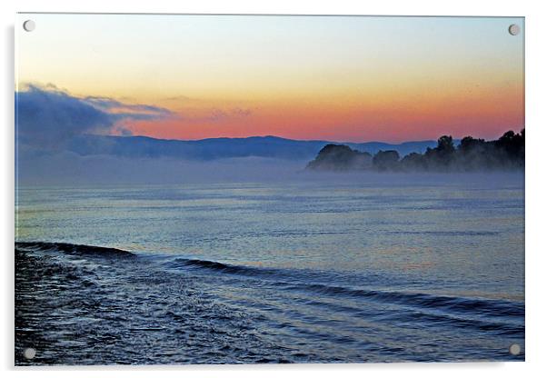 Danube Dawn Acrylic by Tony Murtagh