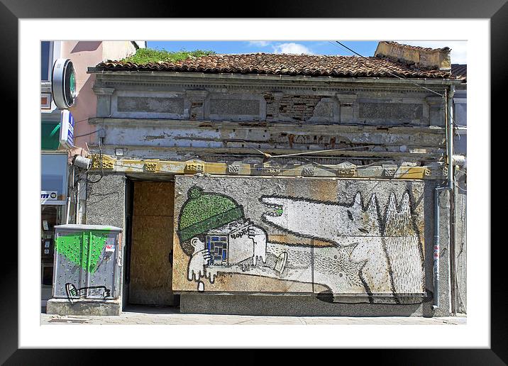 Graffiti in Veliko Tarnovo  Framed Mounted Print by Tony Murtagh