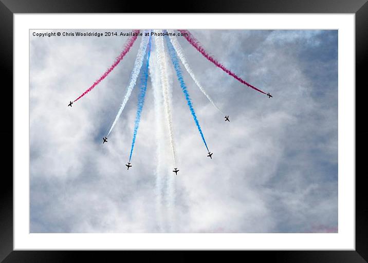  Red Arrow Formation Framed Mounted Print by Chris Wooldridge