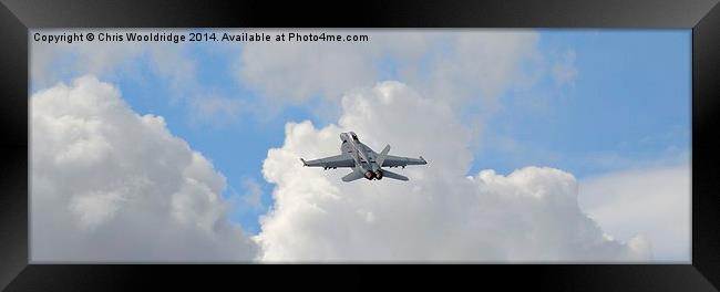  F18 Hornet Framed Print by Chris Wooldridge