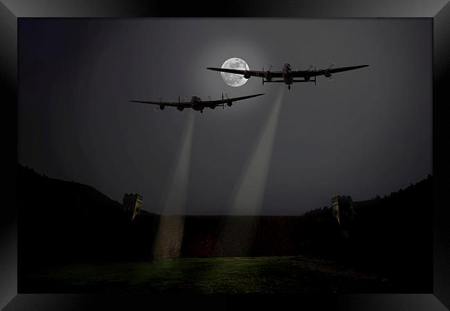 Moonlight training sortie Framed Print by Oxon Images