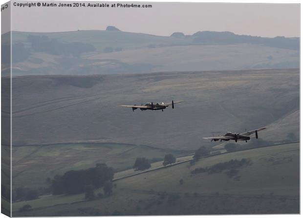  Lancasters Run for Home Canvas Print by K7 Photography
