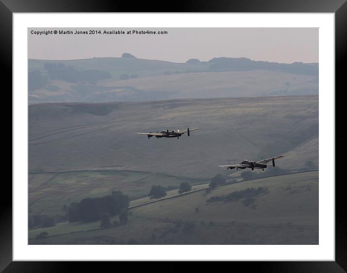  Lancasters Run for Home Framed Mounted Print by K7 Photography