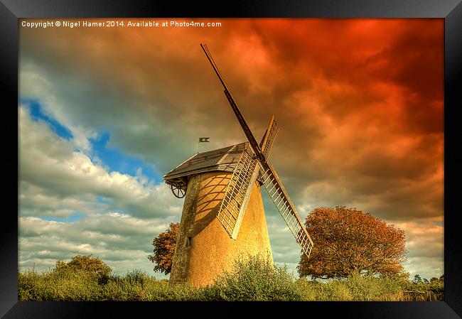 Bembridge Windmill #3 Framed Print by Wight Landscapes