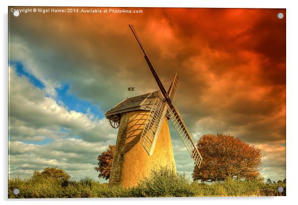 Bembridge Windmill #3 Acrylic by Wight Landscapes