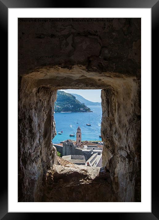  Window on the World Framed Mounted Print by George Davidson