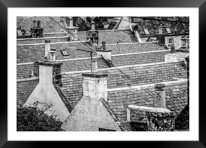 I walk across the Rooftops... Framed Mounted Print by Douglas McMann