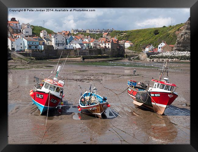 Staithes Harbour 2 Framed Print by Peter Jordan