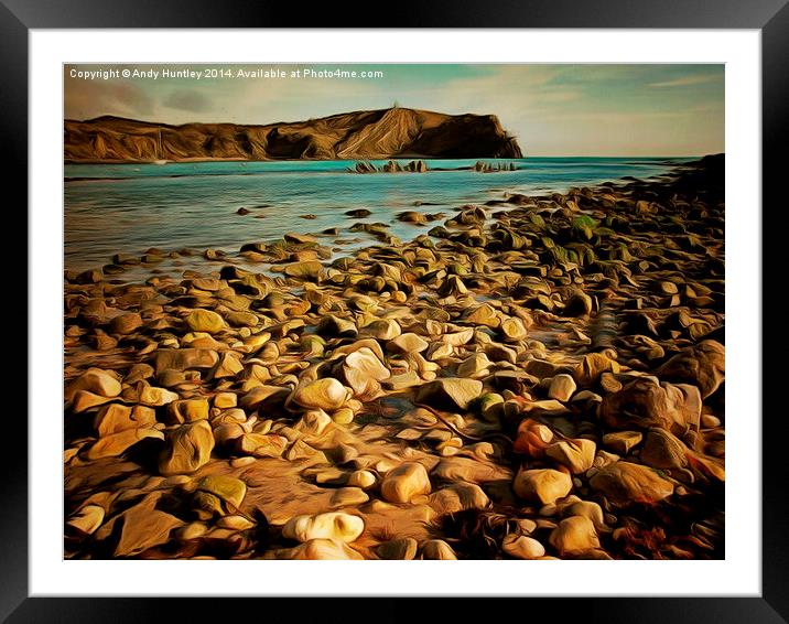  Lulworth Cove  Framed Mounted Print by Andy Huntley
