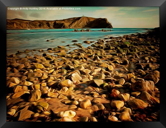 Lulworth Cove  Framed Print by Andy Huntley