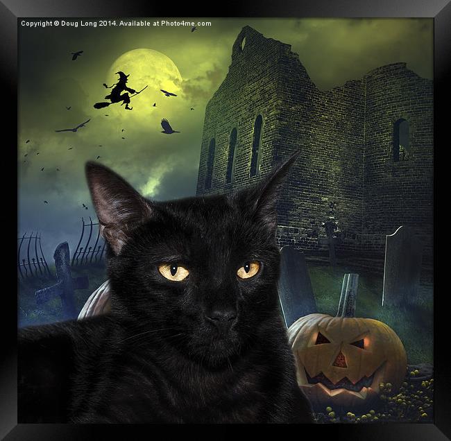 The Witches Cat Framed Print by Doug Long