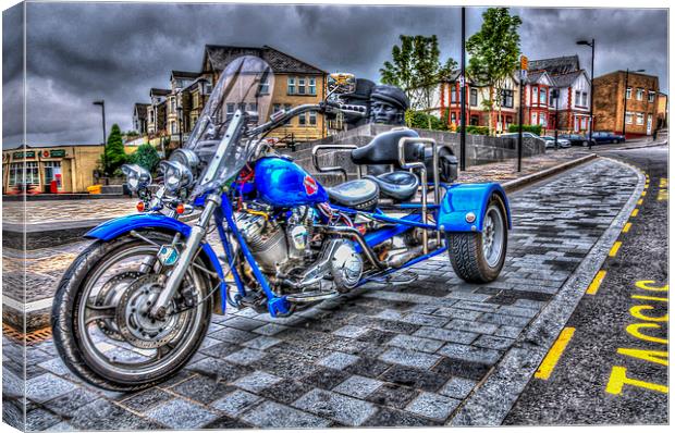 Motorcycle Rally 1 Canvas Print by Steve Purnell