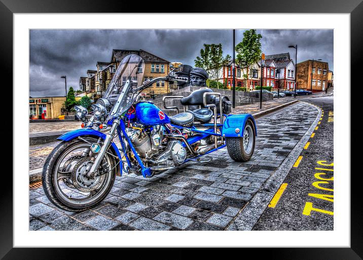 Motorcycle Rally 1 Framed Mounted Print by Steve Purnell