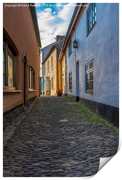  The Cobbles Print by Dave Rowlatt