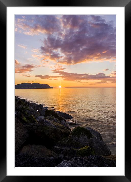  Great Orme Sunset Framed Mounted Print by Ian Mitchell