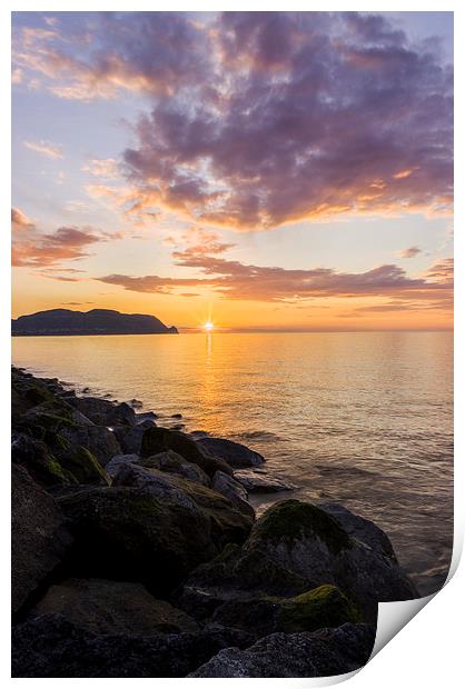  Great Orme Sunset Print by Ian Mitchell