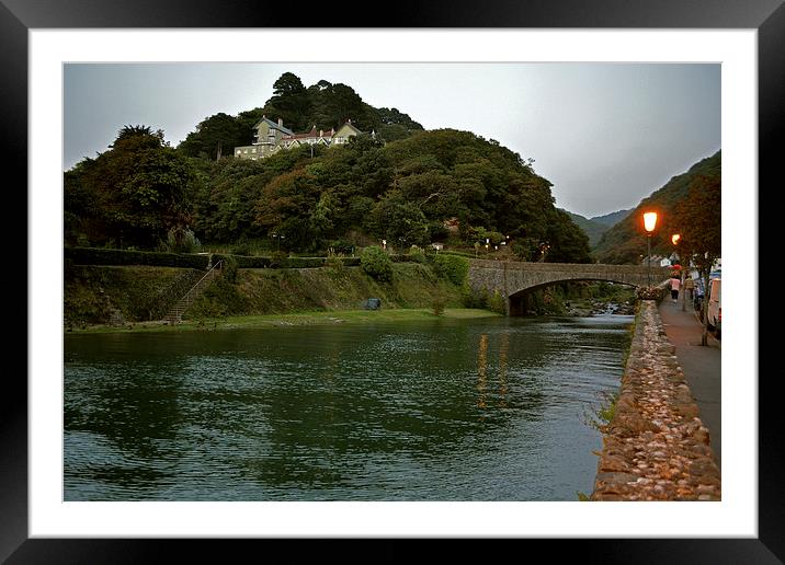 Eveningtime at Lynmouth  Framed Mounted Print by graham young