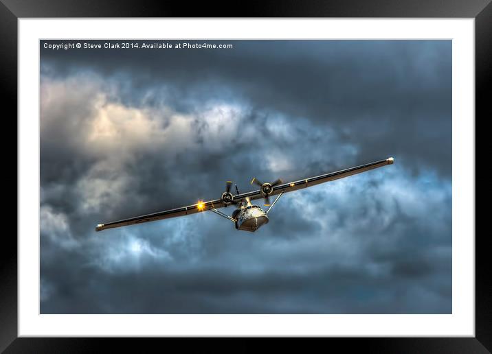  Catalina Flying Boat Framed Mounted Print by Steve H Clark