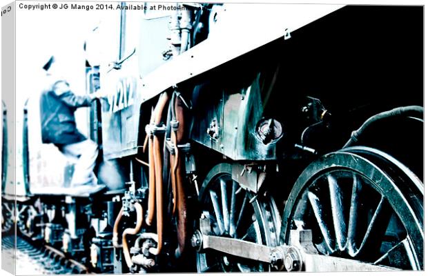  BR Standard Class 9F Steam Train 92212 Canvas Print by JG Mango
