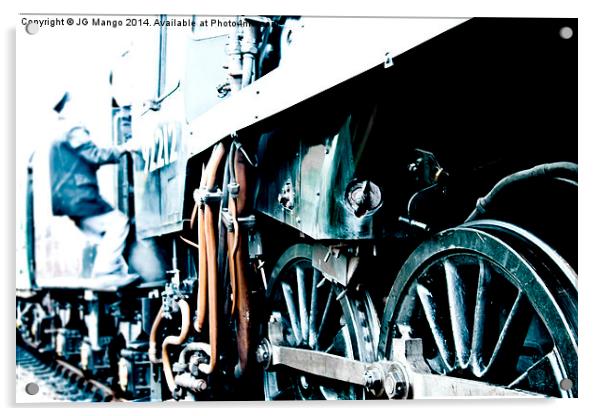  BR Standard Class 9F Steam Train 92212 Acrylic by JG Mango