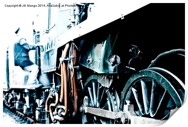  BR Standard Class 9F Steam Train 92212 Print by JG Mango