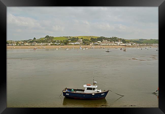 Across the estuary to Instow  Framed Print by graham young