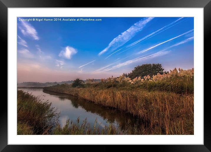Hersey Nature Reserve Framed Mounted Print by Wight Landscapes