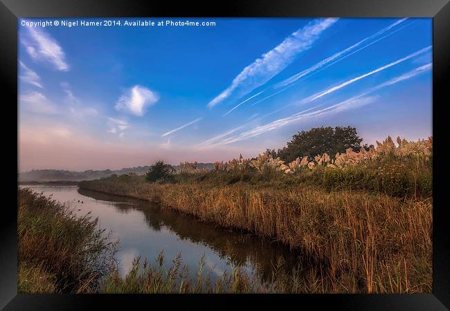 Hersey Nature Reserve Framed Print by Wight Landscapes