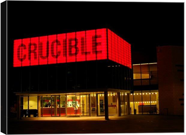  The Crucible, Sheffield Canvas Print by Andrew Wright