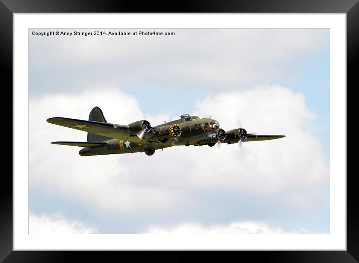   B17 Sally B Framed Mounted Print by Andy Stringer