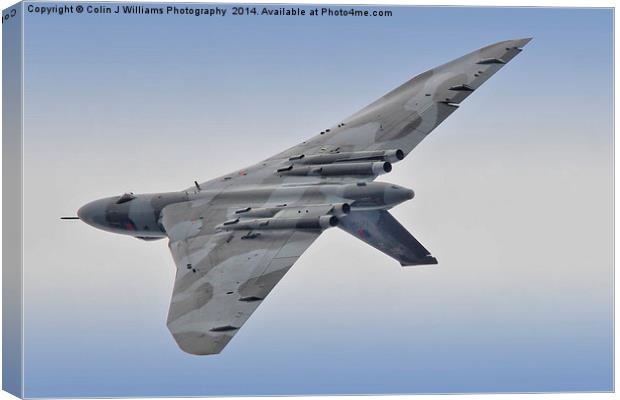  Vulcan - Valedation Display - Farnborough 2014 Canvas Print by Colin Williams Photography