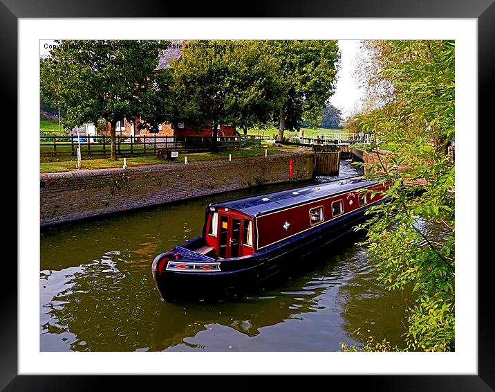  Through The Lock. Framed Mounted Print by Jason Williams