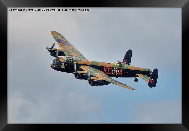 Battle of Britain Memorial Flight Lancaster Framed Print by Steve H Clark