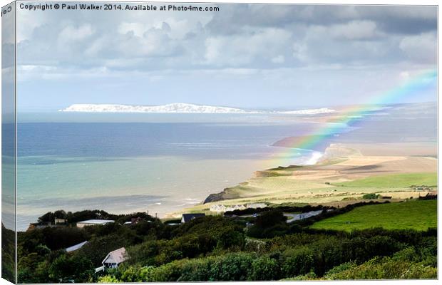  Coastal Rainbow Canvas Print by Paul Walker