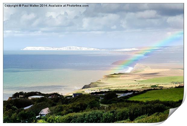  Coastal Rainbow Print by Paul Walker