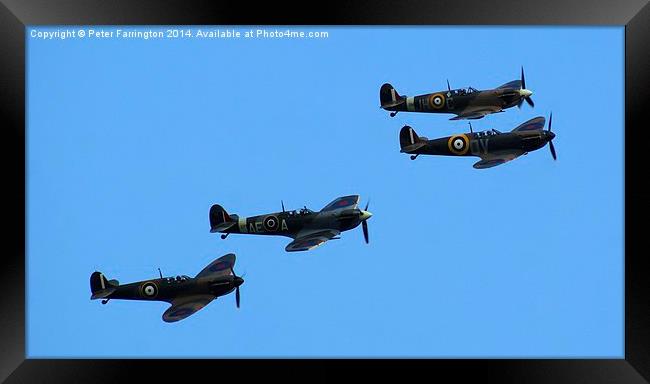  In Memory Of The Battle Of Britain Framed Print by Peter Farrington
